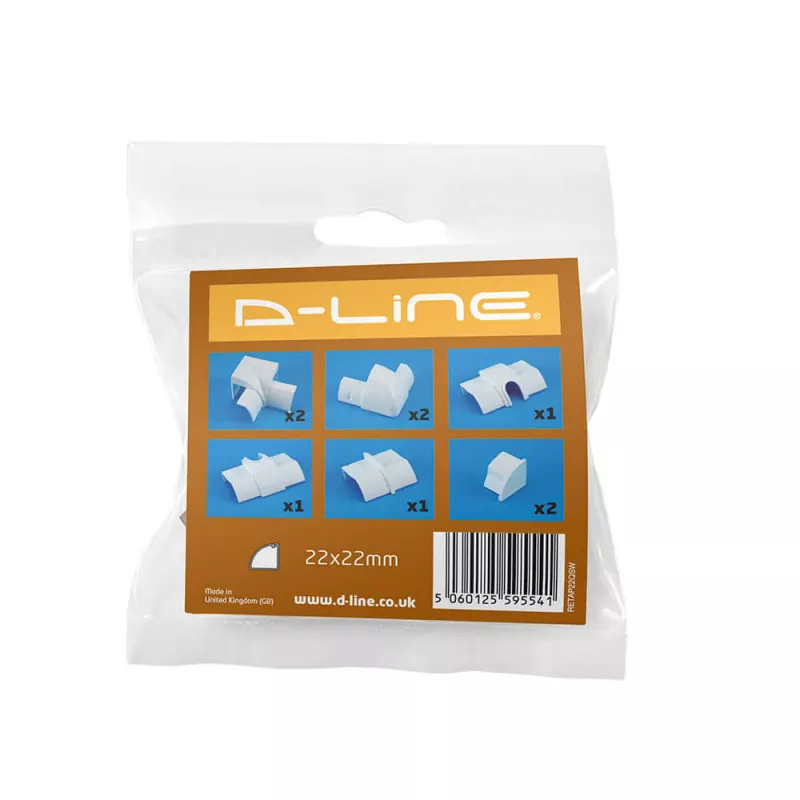 INF D-LINE Adapter Kit 22x22mm Vit