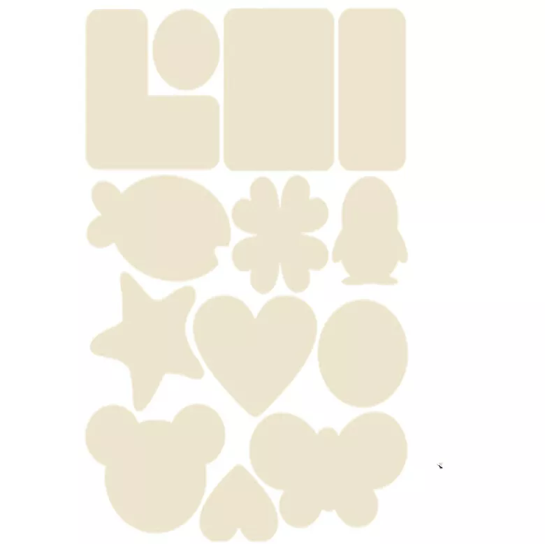 INF Självhäftande lagningslappar Nylon Beige 5 ark