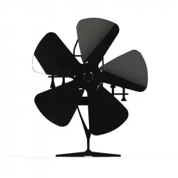 Värmedriven kaminfläkt för bättre värmefördelning Svart Värmedriven kaminfläkt för bättre värmefördelning Svart