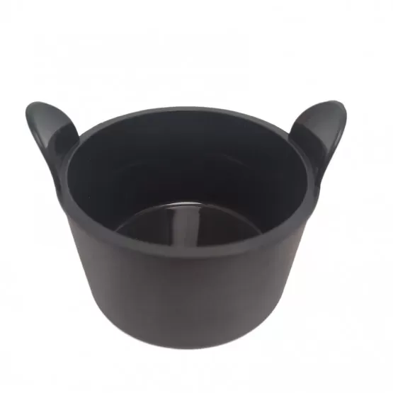 INF 2-pack återanvändbara bakformar för Air Fryers Svart