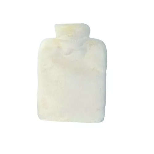 INF Värmeflaska med mjukt och fluffigt överdrag