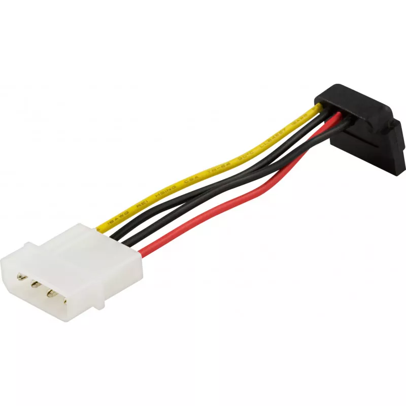 deltaco Power cable for Serial ATA hard drives, angled connector