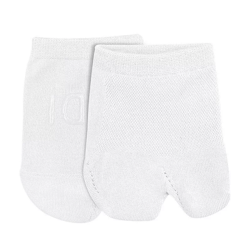 INF Anti-slip osynliga tåstrumpor med silikongrepp Vit