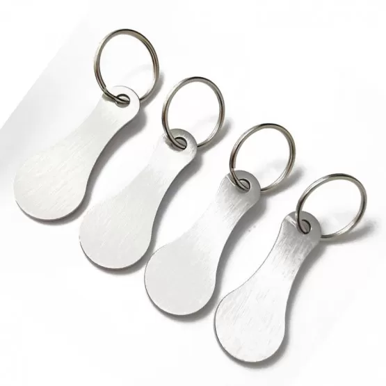 INF Nyckelringset i Metall till Kundvagnar (4-pack)