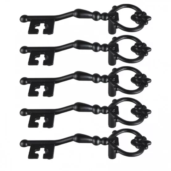 INF Handtag för låda och skåp i zinklegering 5-pack Svart