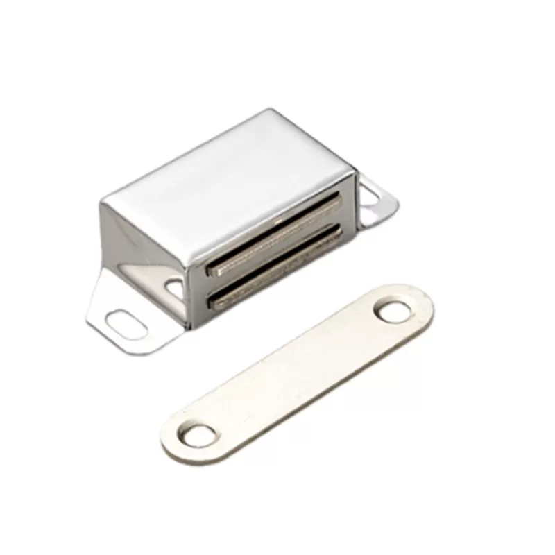 INF 10 stycken skåpsug med kraftfull magnet stor storlek Silver