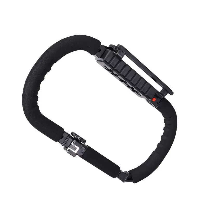 INF Vikbar U-formad fäste DSLR-kamera C-Shape Hot Shoe stabilisator