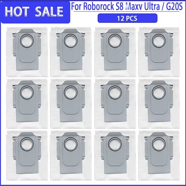 INF Dammsugarpåsar till Roborock S8 MaxV / Ultra G20s (12-pack)