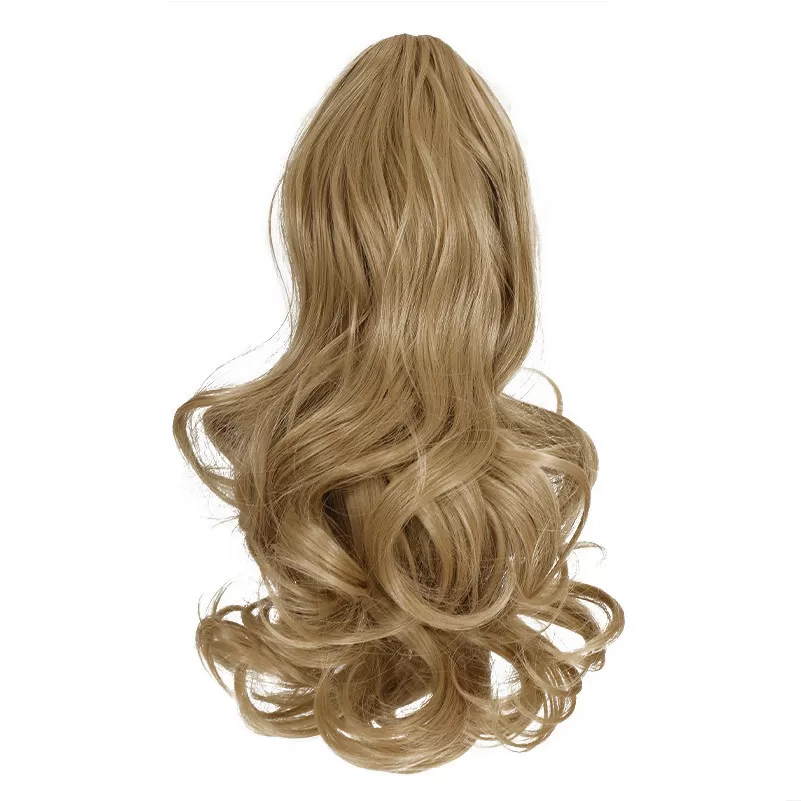 INF Golden Wavy Clip-in hästsvans hårförlängning