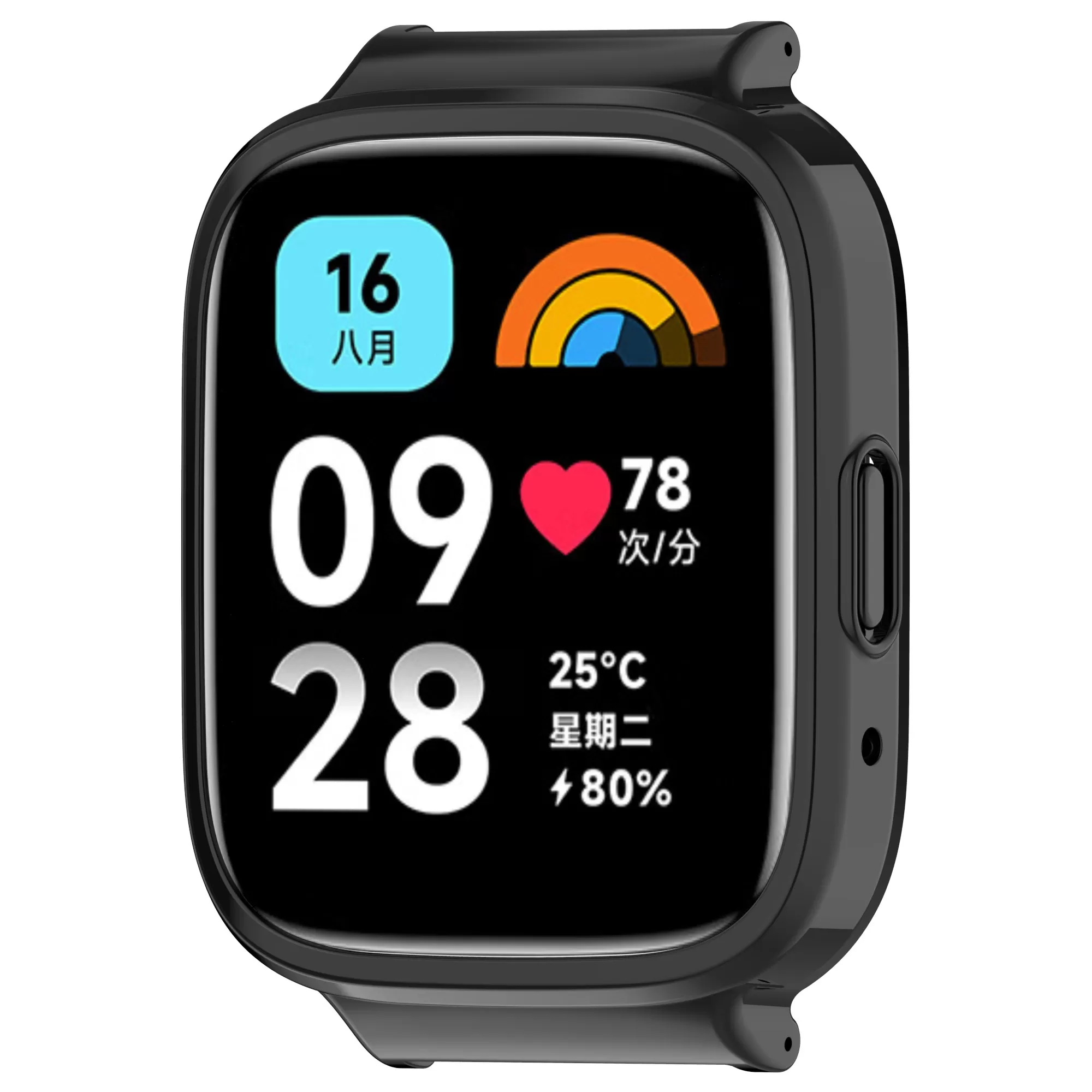 INF Fodral för Redmi Watch 3 - 20 mm Öppning - Svart