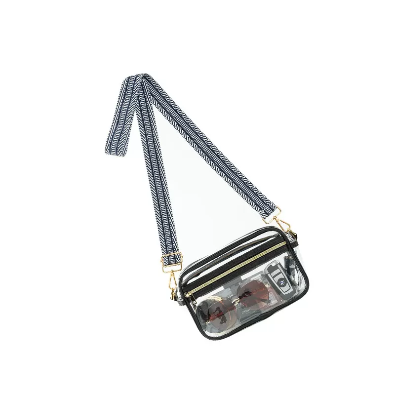 INF Transparent PVC Crossbody-Väska med Justerbar Rem