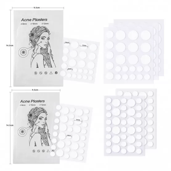 INF Osynliga Hydrocolloid Acneplåster – 24 Plåster per Ark