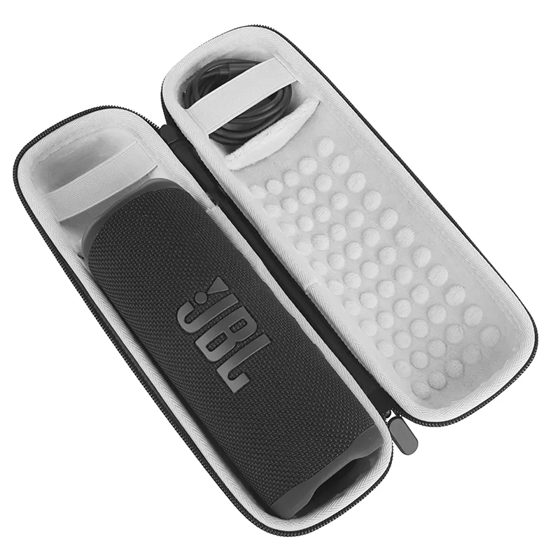 INF Skyddande hårt skalfodral för JBL Flip 6 Bluetooth-högtalare Grå