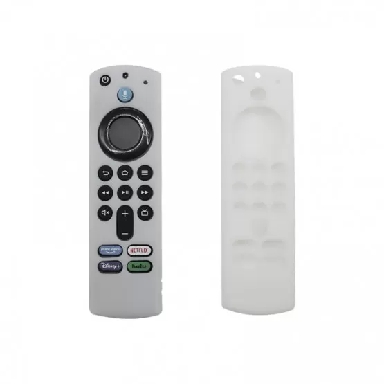 INF Silikonfodral för Fire TV Stick 4K Media Player 2nd Gen Remote Vit