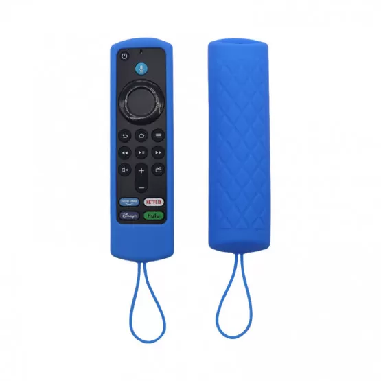 INF Silikonfjärrkontrollfodral för Fire TV Stick 4K Blå