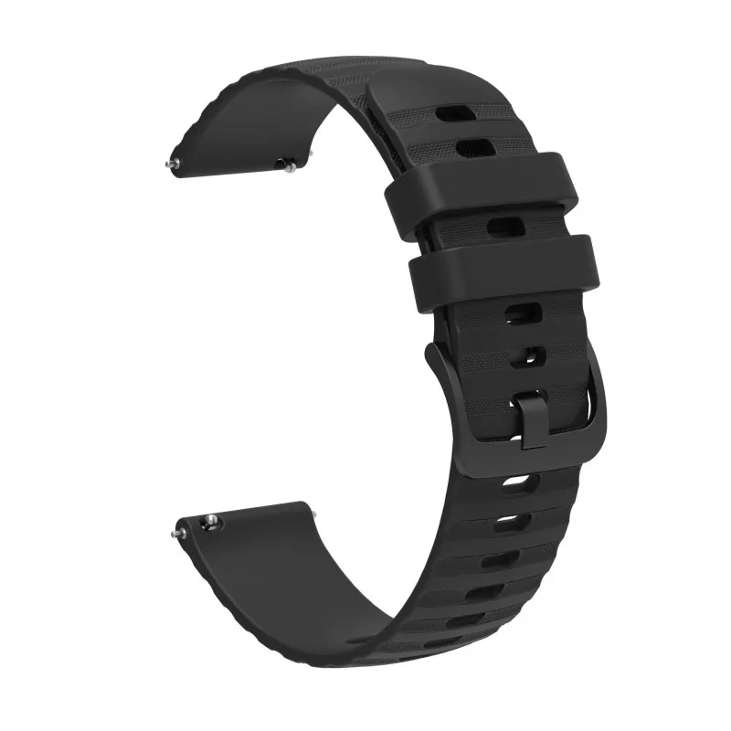 INF Klockarmband i Silikon Samsung Galaxy Watch 3 45 mm/Gear S3 Classic, Huawei watch GT Runner/GT2 Pro Svart