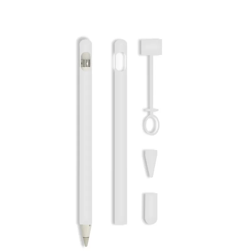 INF 4-delat silikonskyddsfodral för Apple Pencil Vit
