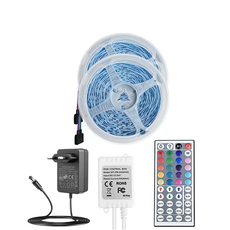 INF 24V LED Strip-ljus 2x15m med IR-fjärrkontroll