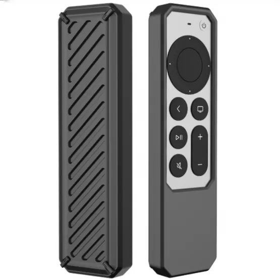 INF Silikonfodral för Apple TV 4K 2021/2022 Fjärrkontroll Svart