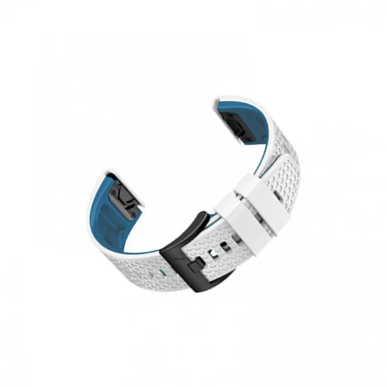 INF Silikonarmband för Garmin Fenix-Serien Vit + Blå