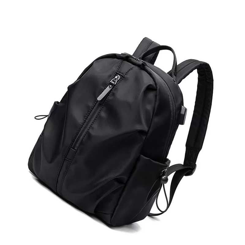 INF Snygg ryggsäck i Oxford-tyg med laptopfack Svart