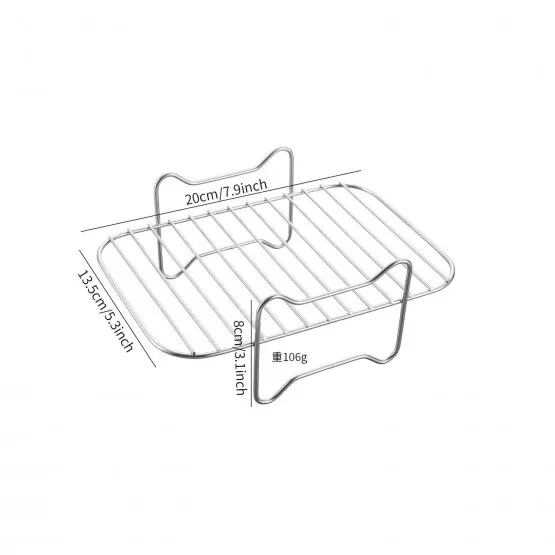 INF Grillställ i rostfritt stål Steamer Rack