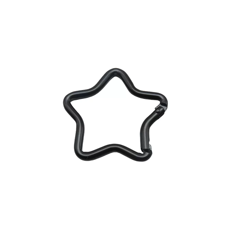 INF 10-pack karbinhake klämma set aluminiumlegering D-ring nyckelring