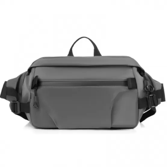 INF Casual Crossbody-väska för män med stor kapacitet Grå