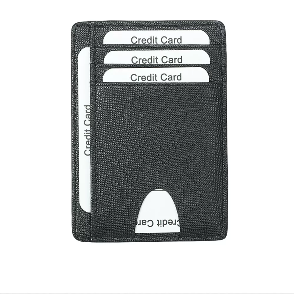 INF Korthållare med RFID-skydd Äkta läder Brun