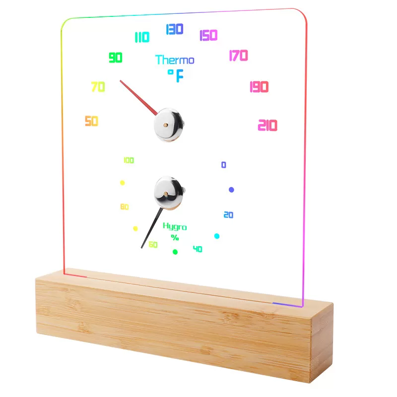 INF RGB bastutermometer - exakta temperatur- och luftfuktighetsavläsningar