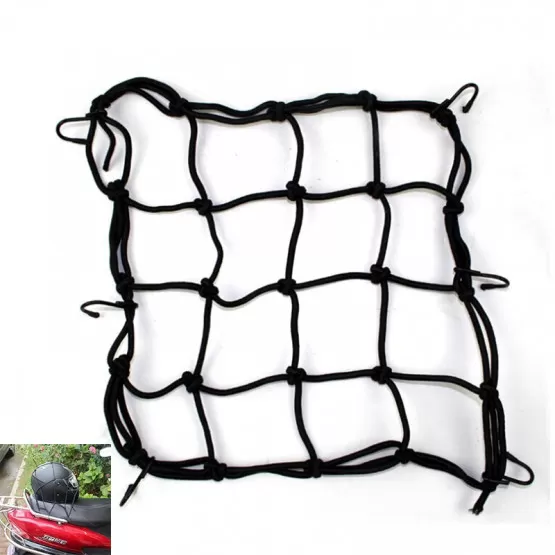 INF Motorcykelhjälmnät 30x30cm - Säkra din hjälm enkelt