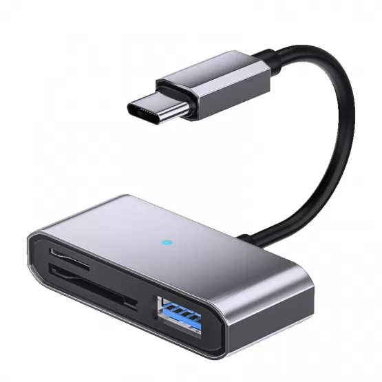 INF T-C till USB + SD/TF Adapterkabel för Dataöverföring