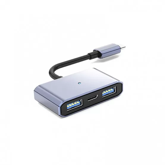 INF T-C till Dubbel USB 2.0 + Laddningsadapterkabel