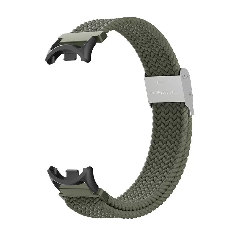 INF Klockarmband i Vävt Nylon för Xiaomi Mi Band 8/9 Grön