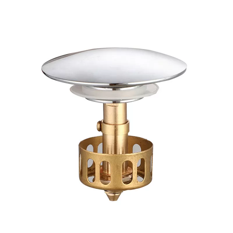 INF 3,8" mässingsavlopp med silkorg