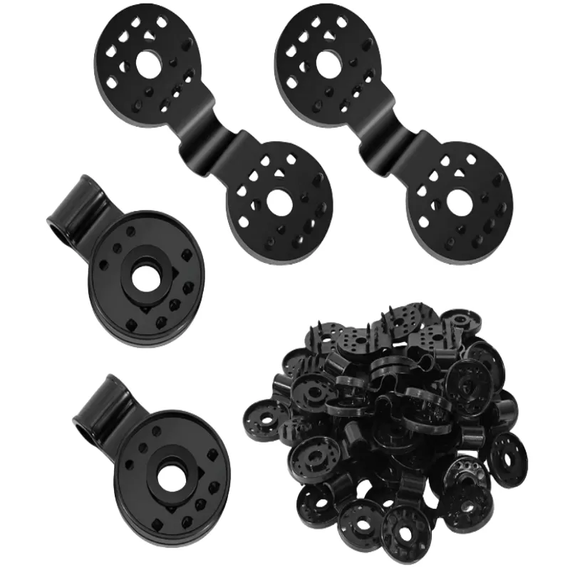 INF Robusta Klämmor för Solskyddsnät - Svarta, 50-pack S