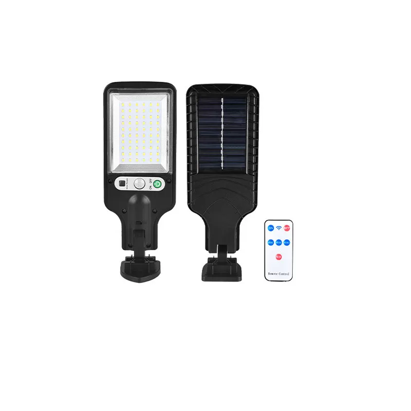 INF Soldriven utomhusvägglampa med fjärrkontroll Lamppärla: 60 SMD