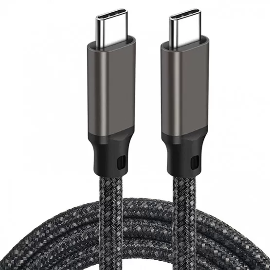 INF 3M USB-C till USB-C snabbladdningskabel - Svart