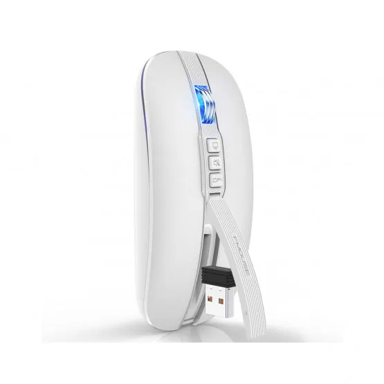 INF Trådlös Bluetooth Silent Mouse Vit