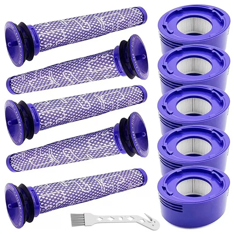 INF Dyson V7 V8 Dammsugarfilter Reservdelar, 11-delars Set