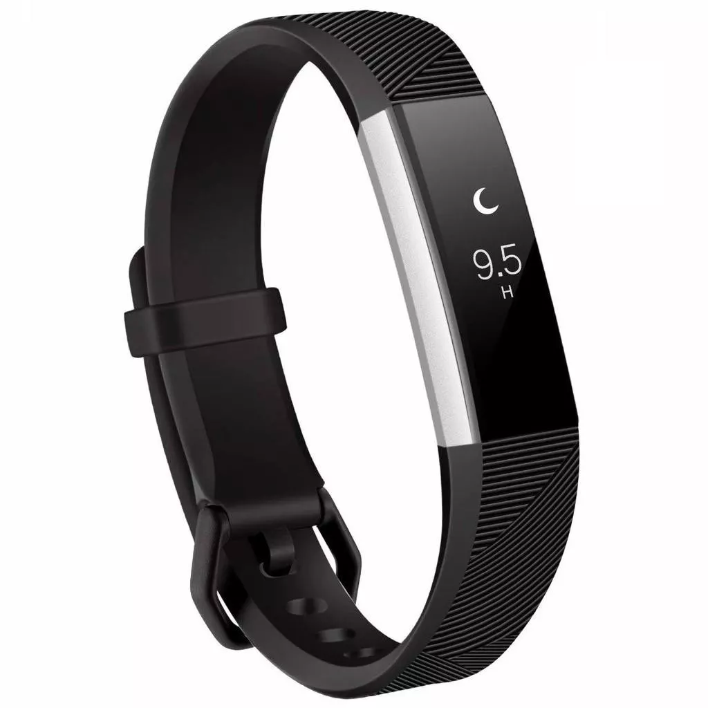 INF Fitbit Alta / HR armband silikon Svart (S)