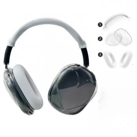 INF Transparent Skyddsfodral för AirPods Max-Hörlurar Vit