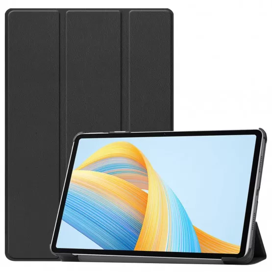 INF Tre-faldigt skyddsfodral kompatibelt med Huawei MatePad 10.4, svart PC och kastetyg med mikrofiberfoder Huawei MatePad 10.4