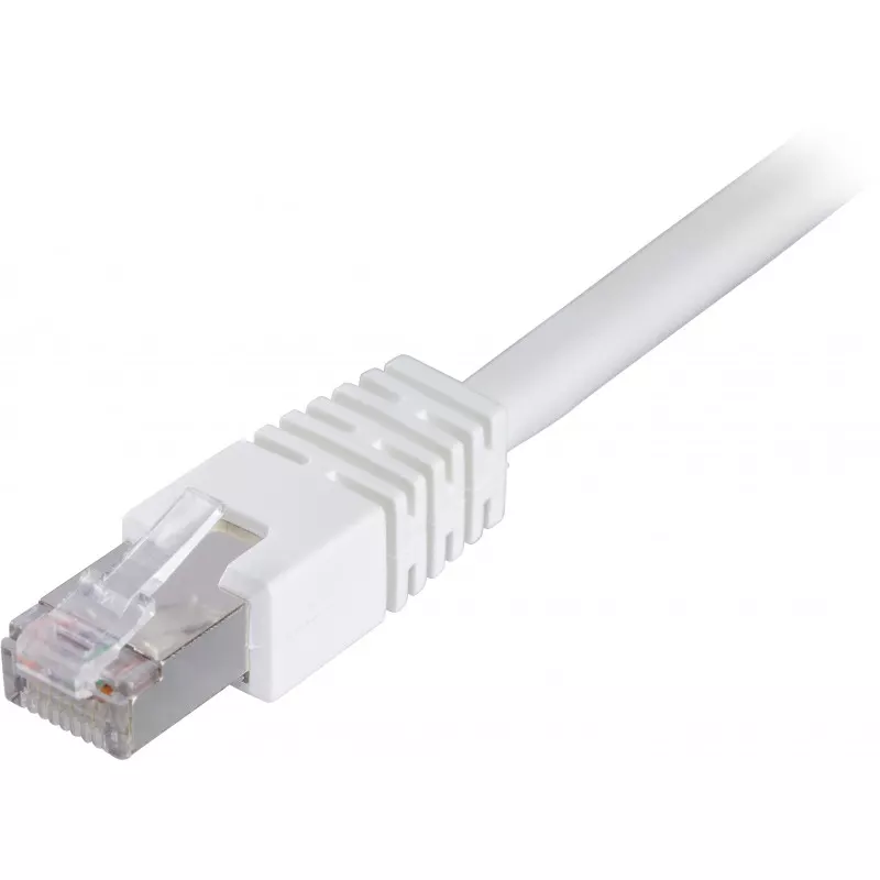 deltaco F/UTP Cat6 patch cable, LSZH, 20m, white