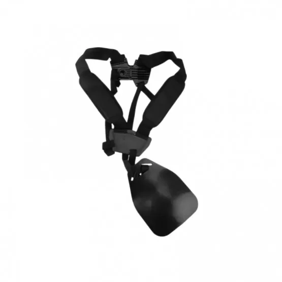 INF Ergonomisk röjskärssele - enkel axelrem (svart)