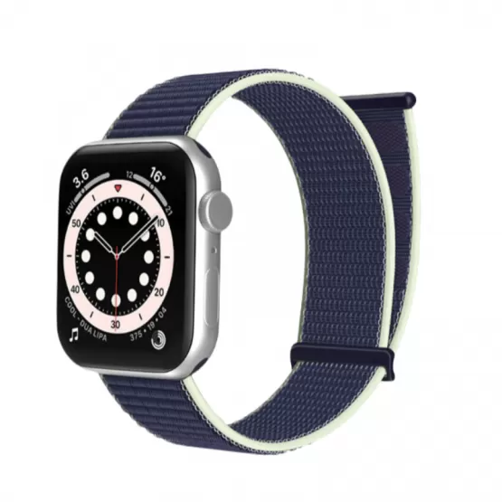 INF Klockarmband i Nylon för Apple Watch M Mörkblå