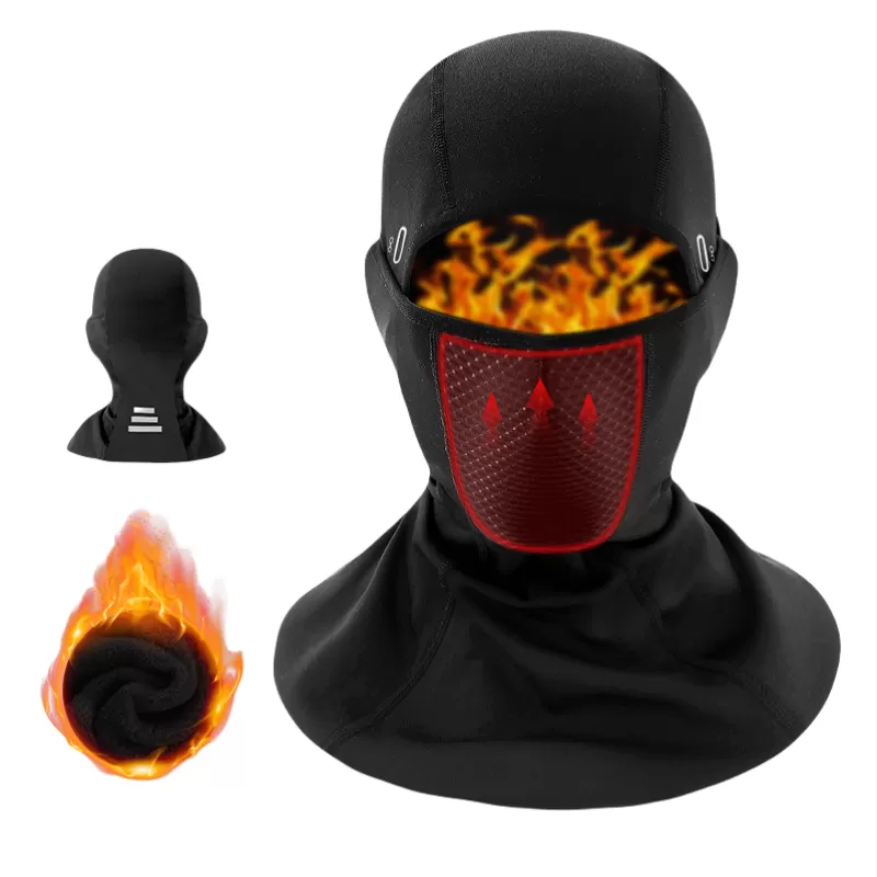 INF Thermal Cycling Face Mask - vindtät och andas Svart