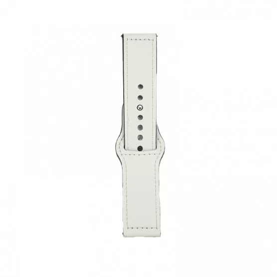 INF Läderklockarmband - 22 mm Vit
