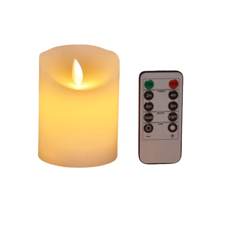 INF LED-stearinljus, flamfri flimrande med fjärrkontroll S