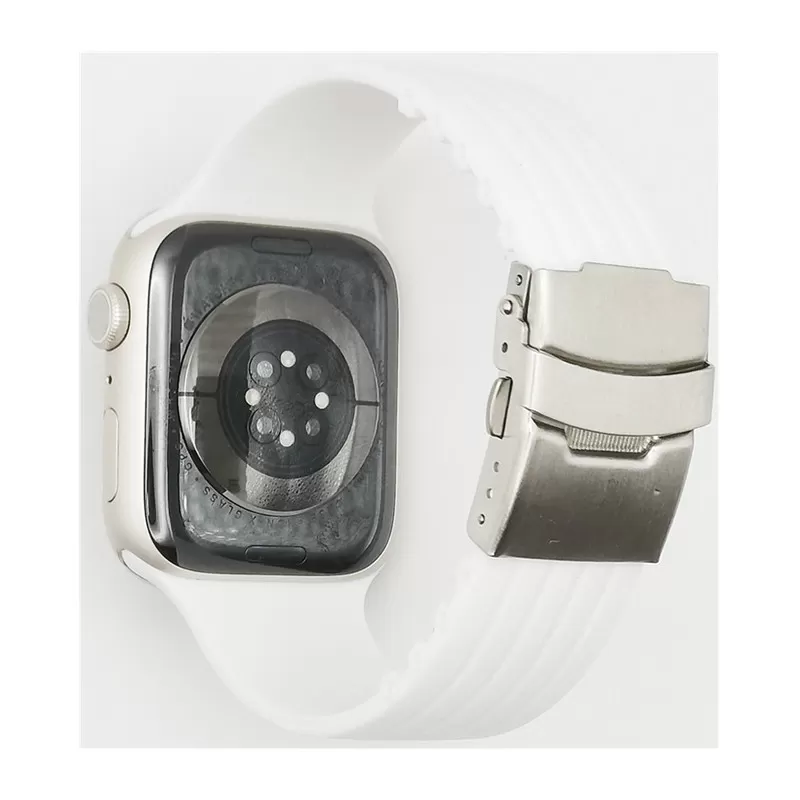 INF Klockarmband kompatibel med Apple Watch Series7/6/5/4/3/2/1 och SE-modeller Vit 42/44/45/49 mm